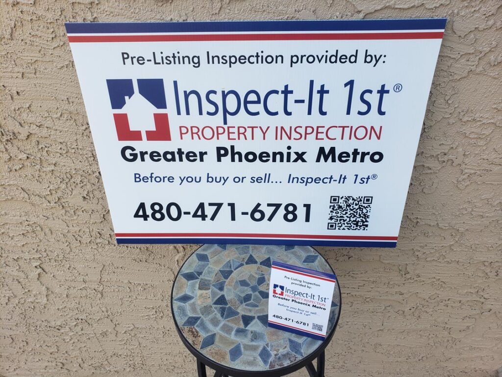Pre-Inspection Listing Signage
